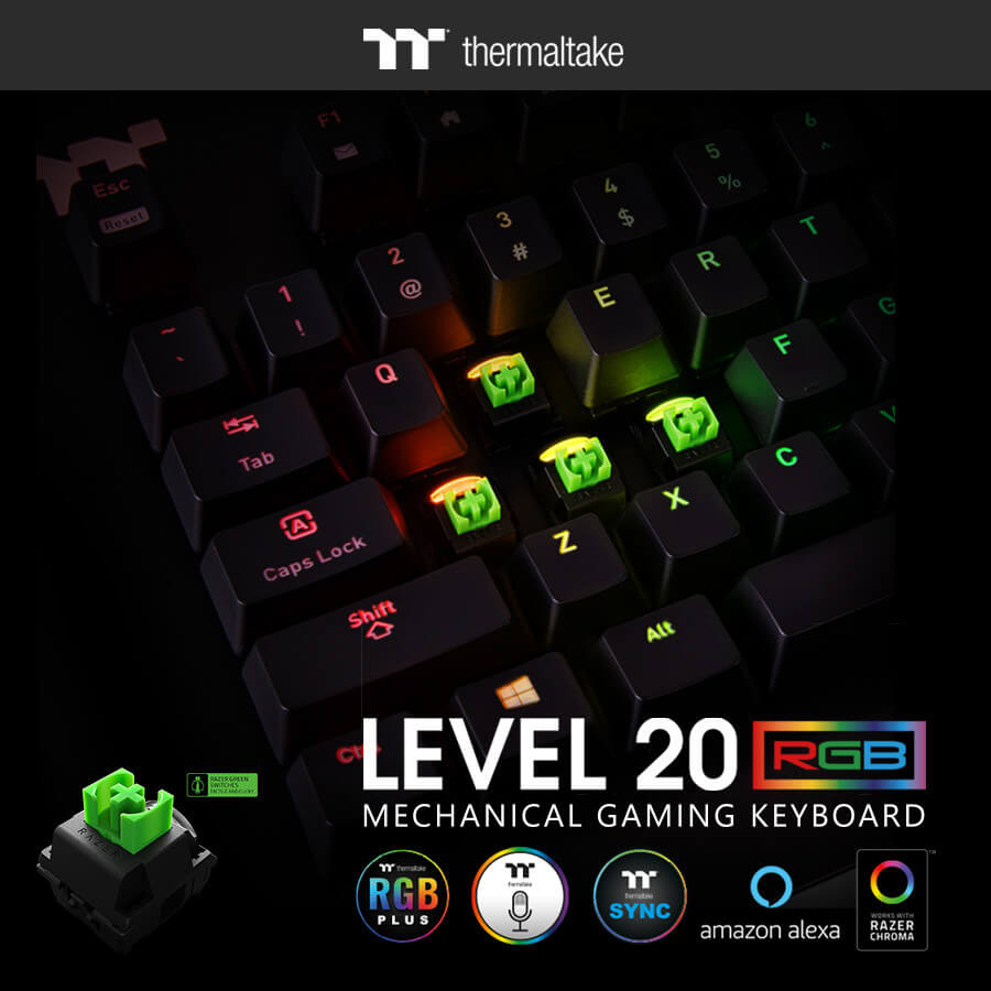 Thermaltake Level 20 RGB Razer Green