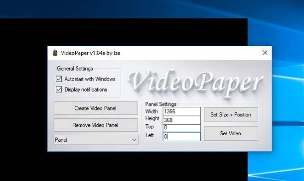 Imposta un video sul tuo desktop