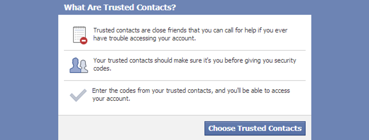 Come impostare i contatti fidati su Facebook